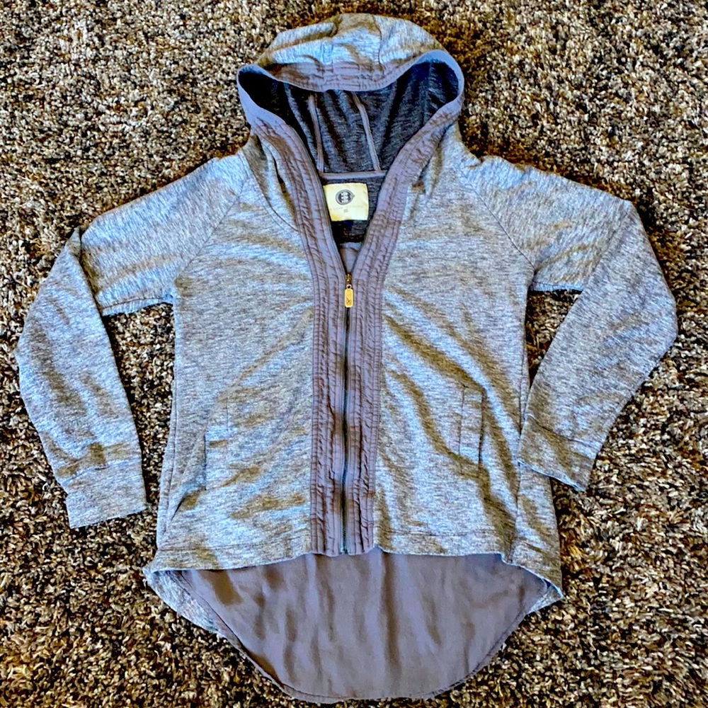 Three Stones full-zip hooded sweater
